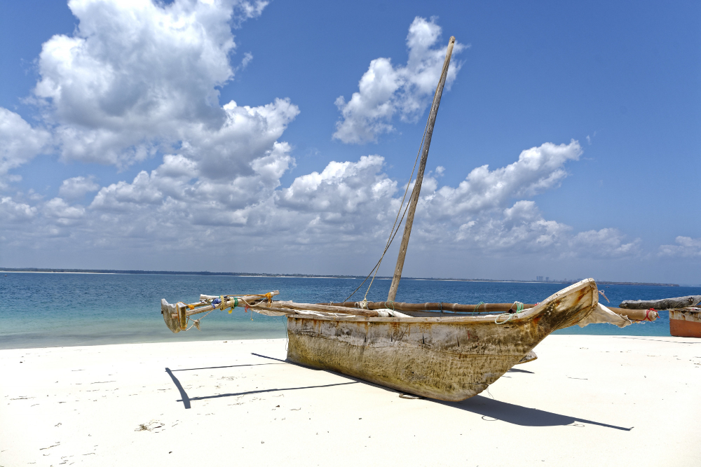 Biały piasek na Zanzibarze